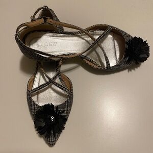 JCrew embellished flats
